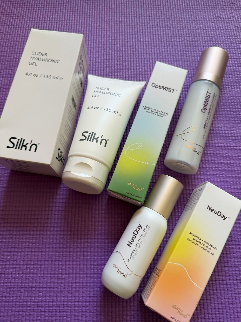 New Skin to Mind NeuDay Serum OptiMist Facial Mist Silk'n Gel Skincare Lot